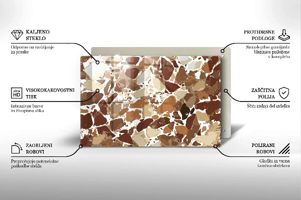 Work surface savers Decorative stone stains