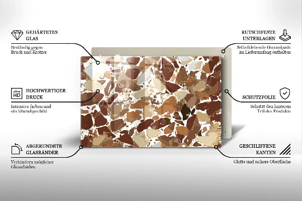 Work surface savers Decorative stone stains