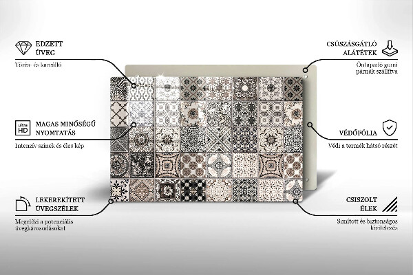 Induction hob protector Decorative tiles