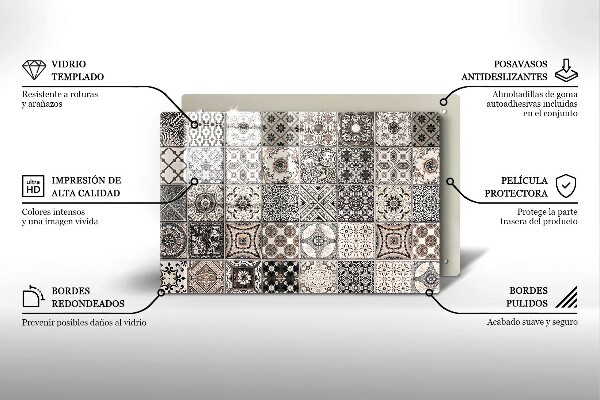 Induction hob protector Decorative tiles