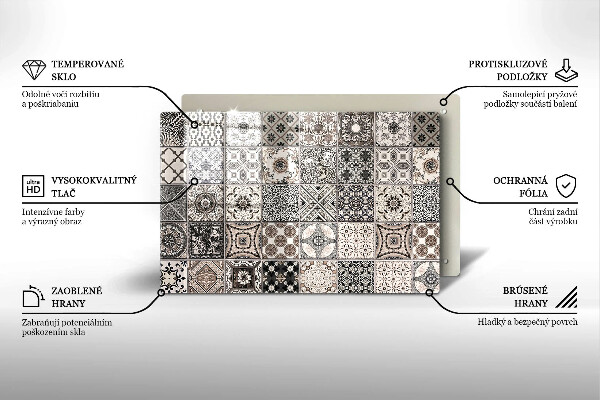 Induction hob protector Decorative tiles