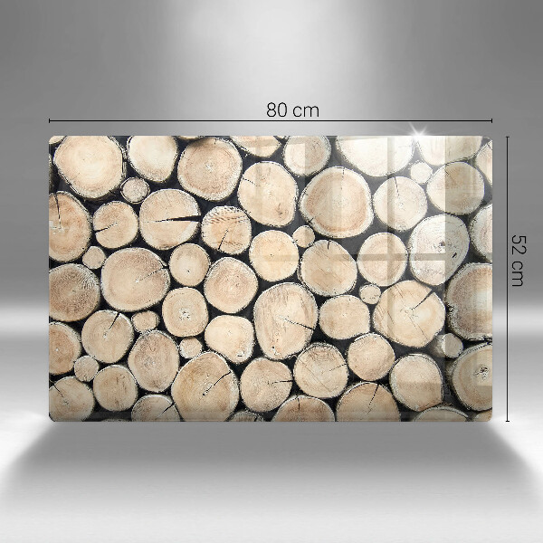 Induction hob protector Wood trunks of the tree