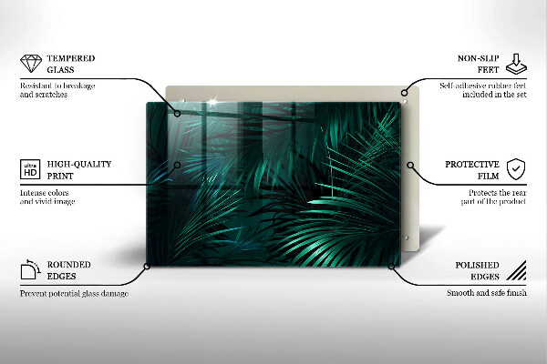 Worktop saver Wild jungle leaves