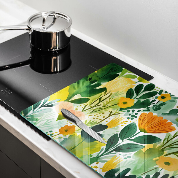 Worktop saver Painted flowers