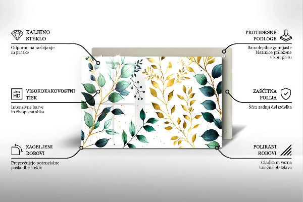 Worktop saver Green and golden leaves