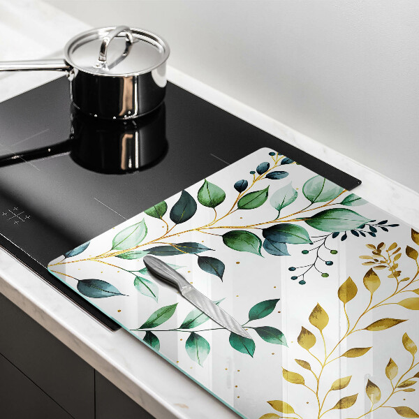 Worktop saver Green and golden leaves