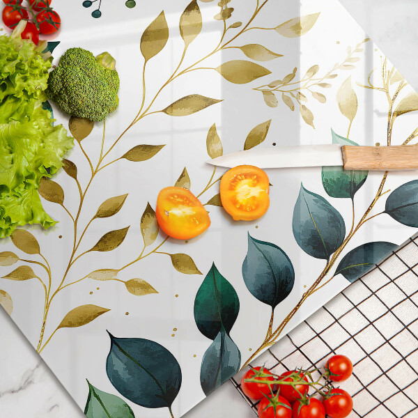 Worktop saver Green and golden leaves
