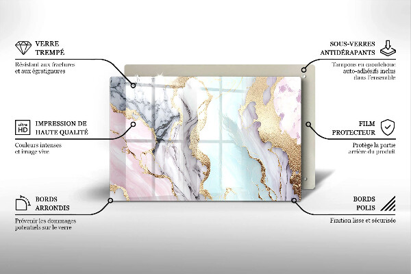 Worktop saver Pastel marble