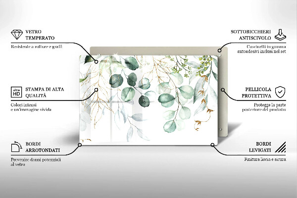 Worktop saver Painted plants