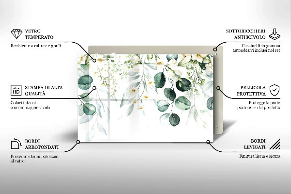 Worktop saver Watercolor plants