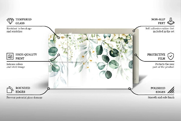 Worktop saver Watercolor plants