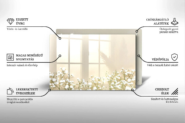 Worktop saver Boho flowers