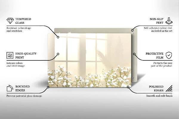 Worktop saver Boho flowers