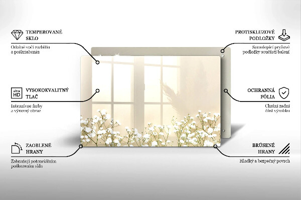 Worktop saver Boho flowers