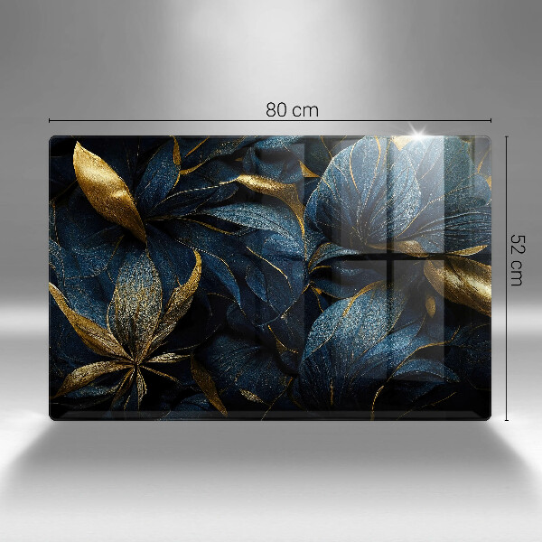 Worktop saver Decorative leaves with gold