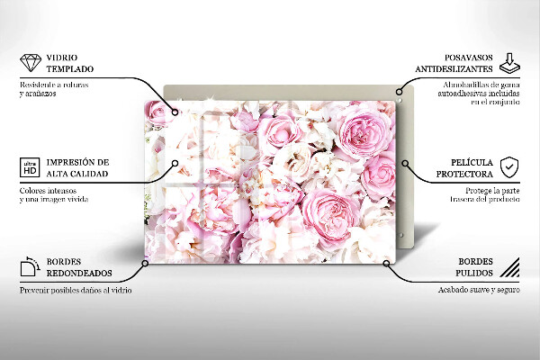 Worktop saver Peony bouquet