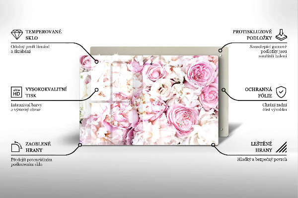 Worktop saver Peony bouquet