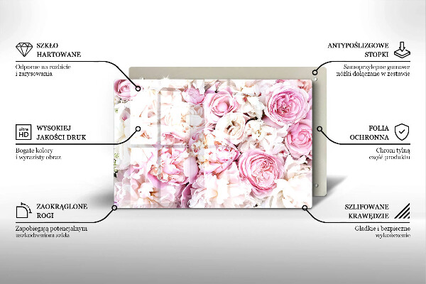 Worktop saver Peony bouquet