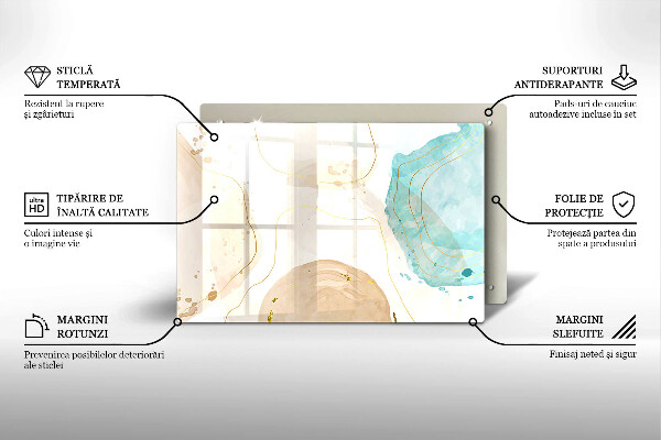 Worktop saver Bright boho shapes