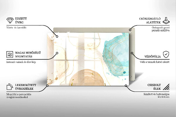 Worktop saver Bright boho shapes