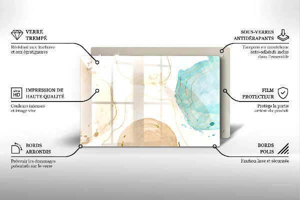 Worktop saver Bright boho shapes