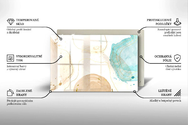 Worktop saver Bright boho shapes