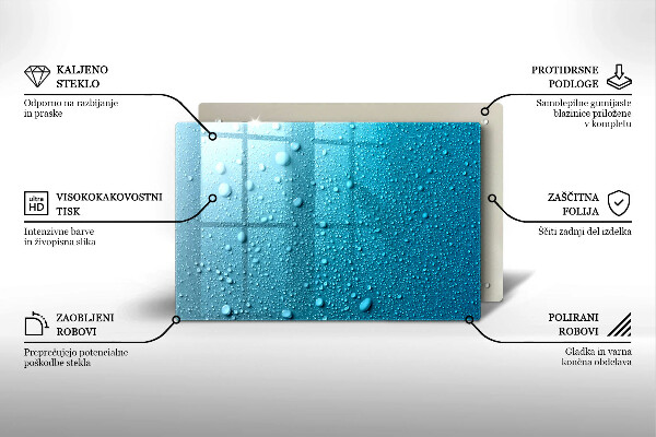 Worktop saver Drops of water