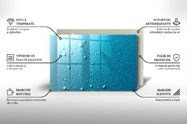 Worktop saver Drops of water