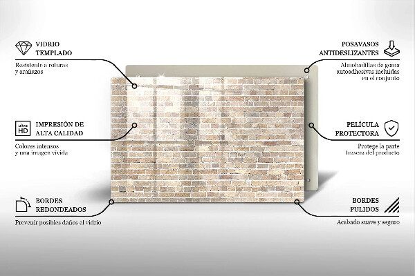 Worktop saver Wall bright bricks