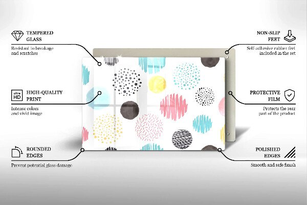 Worktop saver Painted shapes