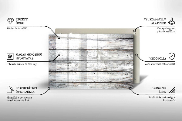 Worktop saver Bright wooden boards