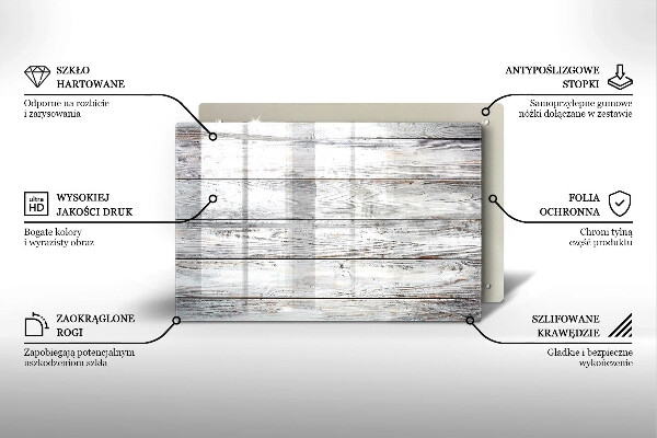 Worktop saver Bright wooden boards