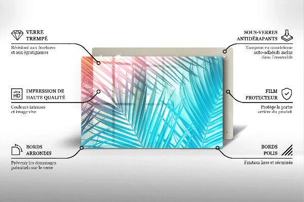 Worktop saver Pastel leaves