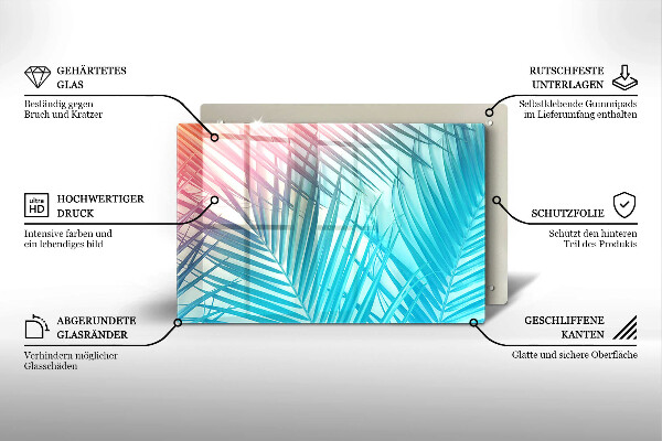 Worktop saver Pastel leaves