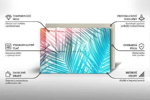 Worktop saver Pastel leaves