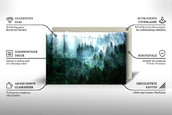 Worktop saver Forest in the fog