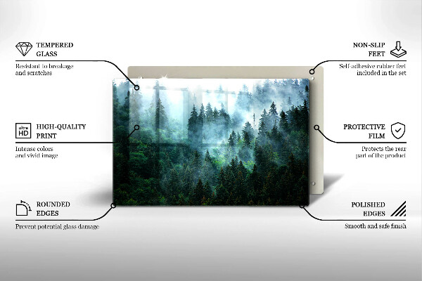Worktop saver Forest in the fog