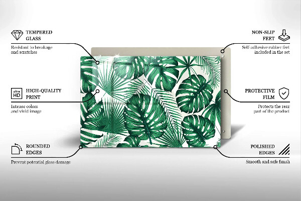 Worktop saver Monstera leaves