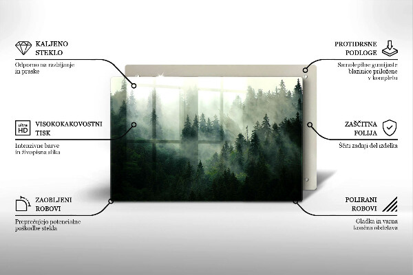 Worktop saver Landscape of a hazy forest