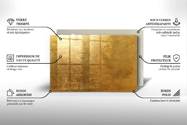 Worktop saver Gold texture background