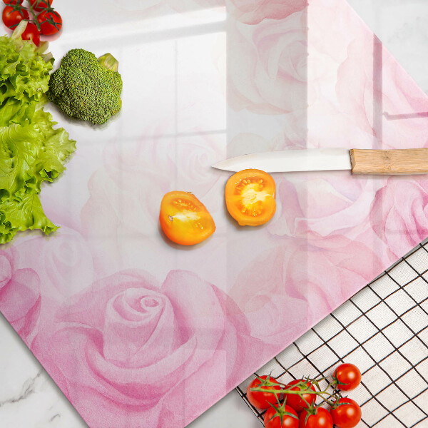 Worktop saver Delicate background roses