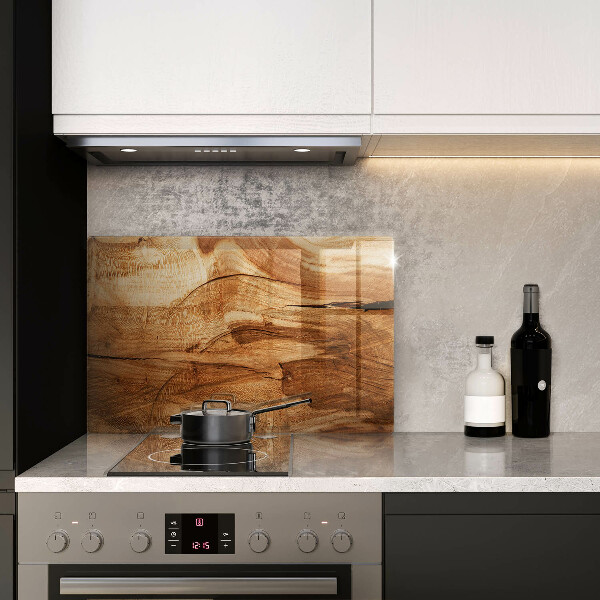 Induction hob protector Wooden board texture