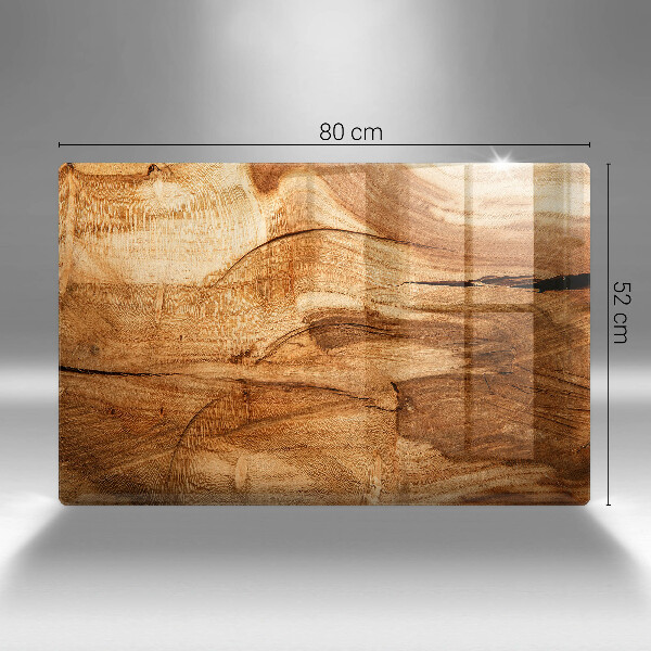 Induction hob protector Wooden board texture