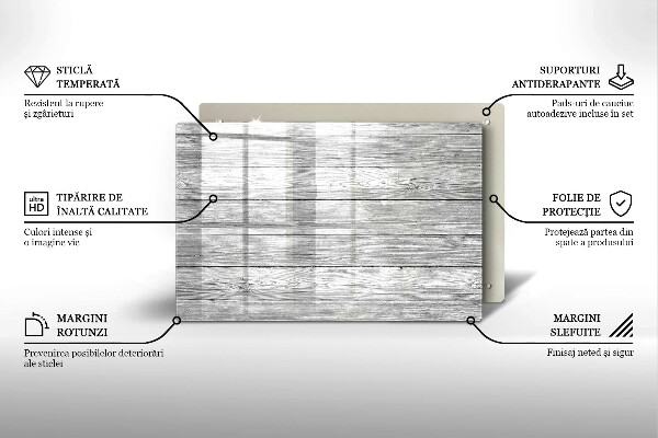 Induction hob protector Wood old boards
