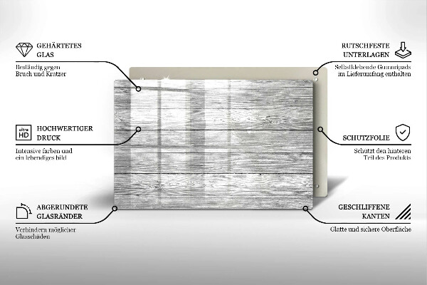 Induction hob protector Wood old boards
