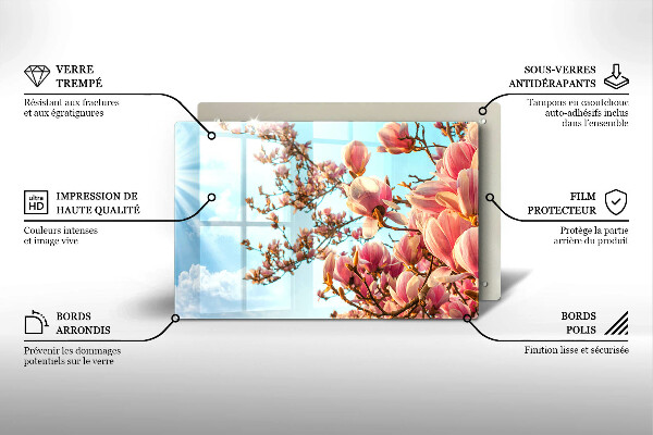 Worktop saver Pink Flowers Tree