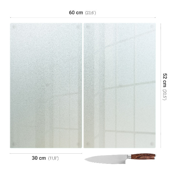 Induction hob protectors, set of 2, each 11.8 × 20.5 in