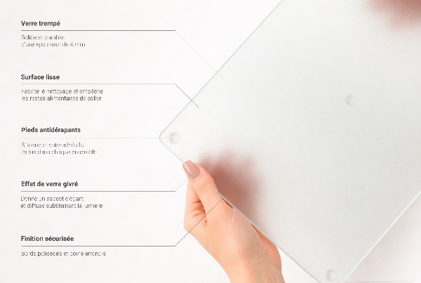 Glass worktop protector 31.5 x 20.5 inches