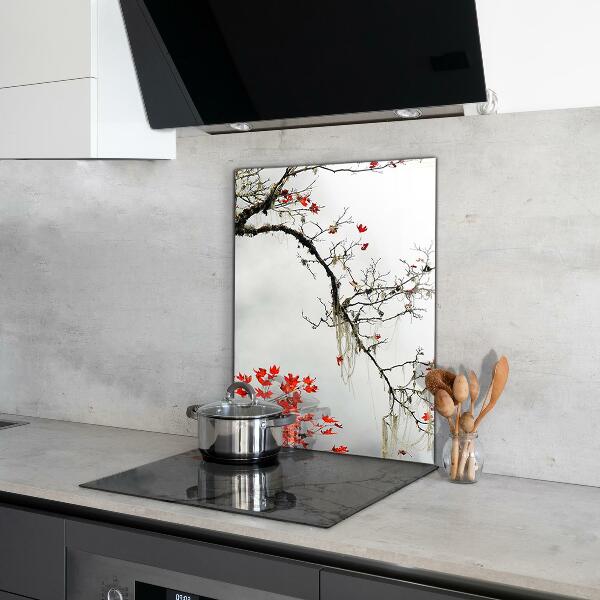 Kitchen splashback Landscape peace of mind