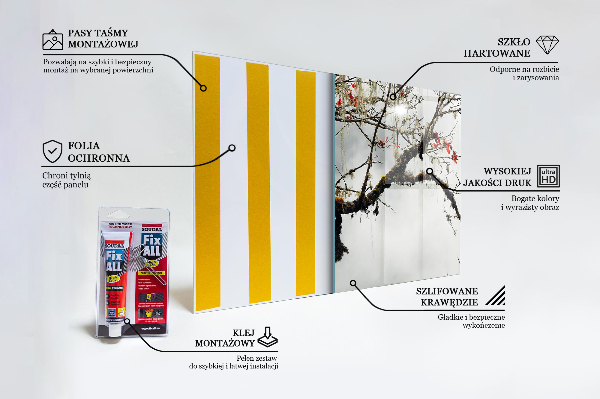 Kitchen splashback Landscape peace of mind